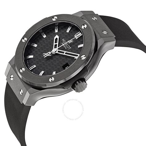 Hublot Classic Fusion Black Dial Black Rubber Strap Men's 